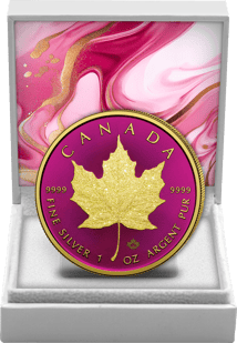 1 Unze Silber Kanada Pink Lady Edition 2025 (Auflage: 100 | teilvergoldet)