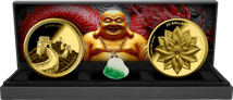 Chinesisches Glück Silber Set 2025 (Auflage: 100 | Jade Buddha | vergoldet)