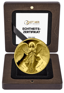1 Unze Silber Anmutiger Schutzengel 2025 (Auflage: 250 | vergoldet)