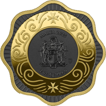 2 Unze Silber Malta 10 Euro Maltesischer Ochse 2025 (Auflage: 500 | teilvergoldet | Ruthenium)