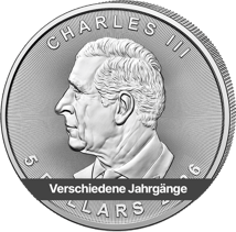 1 Unze Silber Maple Leaf (Verschiedene Jahrgänge)