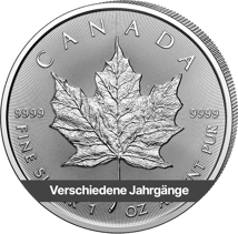 1 Unze Silber Maple Leaf (Verschiedene Jahrgänge)
