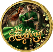 1 Unze Silber Märchen - Der Froschkönig 2025 (Auflage: 100 | teilvergoldet)