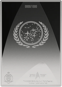 1 Unze Silber Münznote Star Trek Bridge Manual 2025 (Auflage: 1.000 | Polierte Platte)