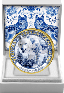 1 Unze Silber Deutscher Wolf 2026 (Auflage: 100 | teilvergoldet)