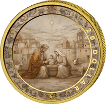 1 Unze Silber Geburt Jesu Weihnachten 2025 (Auflage: 100 | teilvergoldet)