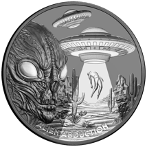 1 Unze Silber Alien Abduction 2025 (Auflage: 500 | Black Proof)