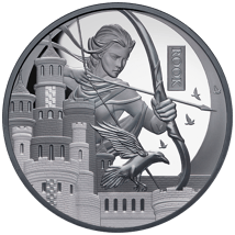 1 Unze Silber Schachfiguren Turm 2026 (Auflage: 999 | Black Proof)