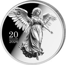 1 Unze Silber Schutzengel 2026 (Auflage: 5.000 | Polierte Platte)