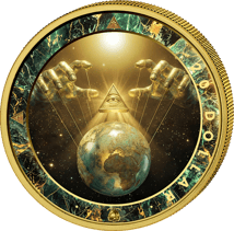 1 Unze Silber Illuminati 2025 (Auflage: 100 | teilvergoldet)