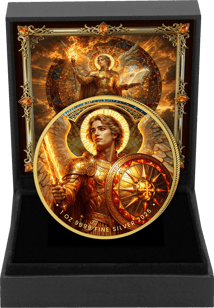 1 Unze Silber Erzengel Uriel 2025 (Auflage: 100 | teilvergoldet)