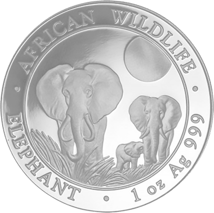 1 Unze Silber Somalia Elefant 2014