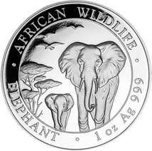 1 Unze Silber Somalia Elefant 2015
