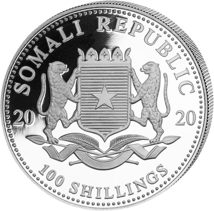 1 Unze Silber Somalia Elefant 2020