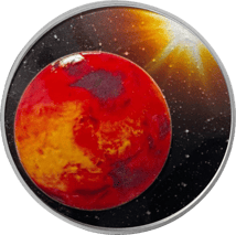 1 Unze Silber Sonnensystem Mars 2021 (Auflage: 1.500 | gewölbt)