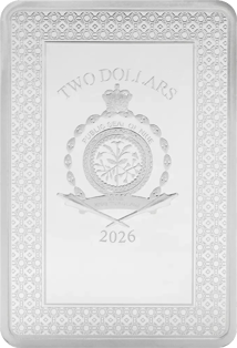 1 Unze Silber Tarotkarte Ass der Stäbe 2026 (Auflage: 1.000 | Polierte Platte)