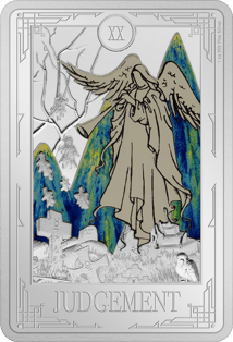 1 Unze Silber Tarotkarte das Gericht 2025 (Auflage: 2.000 | Polierte Platte)