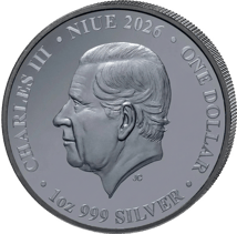 1 Unze Silber Tasmanischer Tiger 2026 (Auflage: 750 | teilvergoldet | Black Proof)