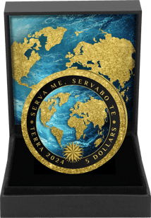1 Unze Silber Terra Golden Terra Iced Out 2024 (Auflage: 100 | teilvergoldet)
