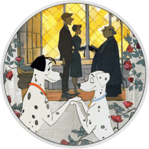 1 Unze Silber Disney 101 Dalmatiner - Liebe 2022 (Auflage: 2.000 | coloriert | Polierte Platte)
