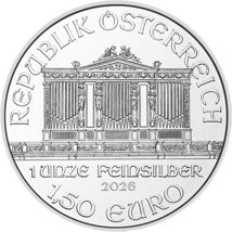 1 Unze Silber Wiener Philharmoniker 2026