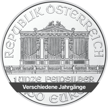 1 Unze Silber Wiener Philharmoniker (Verschiedene Jahrgänge)