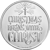 1 Unze Silber Kirche an Weihnachten