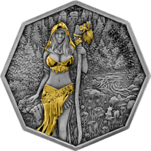 1 Unzen Silber Witchkraft Herbalist Ritual 2025 (Auflage: 1.000 | teilvergoldet | Antik Finish)