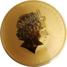 10 Unze Gold Lunar II Maus 2008 (Auflage: 128 Stücke)