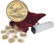 100 x 1/10 Unze Gold American Eagle 2014