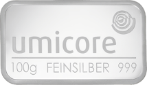 100g Silberbarren Umicore