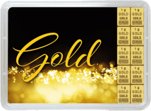 10 x 1g Goldbarren "Gold statt Geld" Combibarren (Valcambi)
