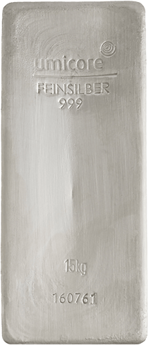 15kg Silberbarren Umicore