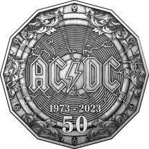 Silber 50. Jubiläum AC/DC 2023 (Auflage: 5.000 | Antik Finish )