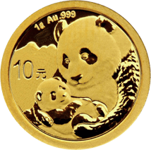 1g Gold China Panda 2019