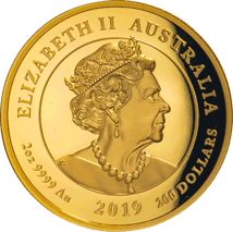 2 Unze Gold Double Dragon 2019 PP (High Relief | Auflage: 500)