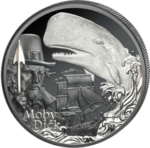 2 Unze Silber Moby Dick 2026 (Auflage: 299 | Black Proof)