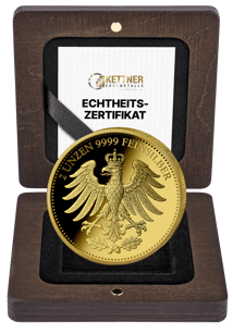 2 Unze Silber Reichsmark 2025 (Auflage: 250 | vergoldet | Polierte Platte)