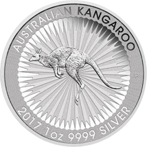 250 x 1 Unze Silber Känguru Nugget 2017