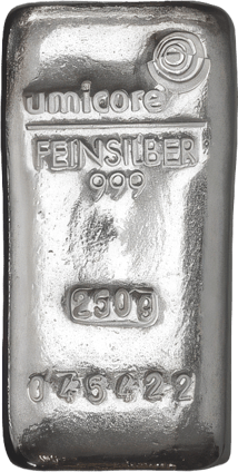 250g Silberbarren Umicore