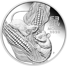 3 Münzen Silber Set Lunar III Maus 2020 PP (Auflage: 2.000 | Polierte Platte)
