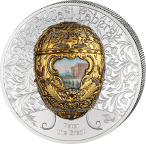 2 Unze Silber Fabergé Ei Peter der Große 2026 (Auflage: 888 | teilvergoldet | Polierte Platte)