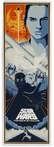3 Unze Silber Star Wars Aufstieg Skywalker Poster 2025 (Auflage: 800 | Polierte Platte)