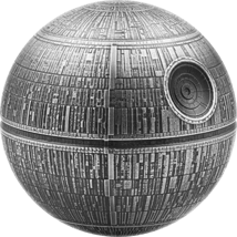 100g Silber Todesstern Star Wars 2024 AF Rund (Auflage: 3.000 | Antik Finish)