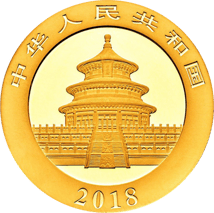 30g Gold China Panda 2018