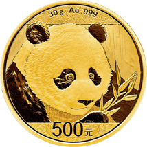 30g Gold China Panda 2018