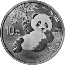30g Silber China Panda 2020 (Antik Finish)
