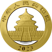 30g Silber China Panda 2023 (Auflage: 250 | beidseitig teilvergoldet)