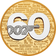 5 Unze Gold 60 Jahre James Bond 2022 PP (Auflage: 60 | Polierte Platte | Diamant)