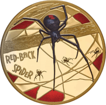 5 Unze Gold Red Back Spider 2020 PP (Auflage: 50 | Polierte Platte)